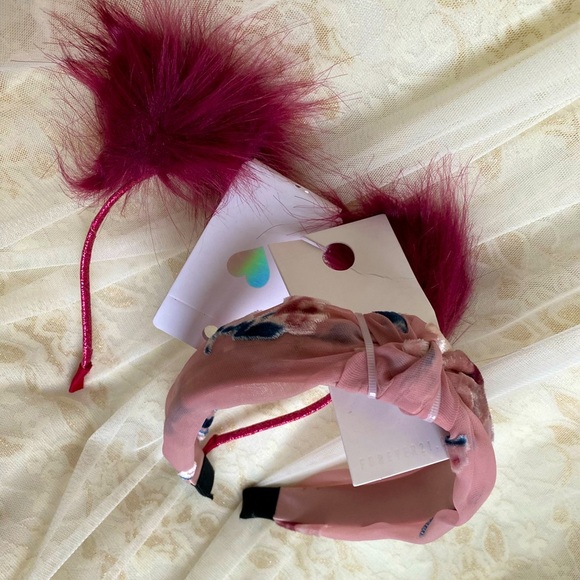 NWT Children's Place & Forever 21 Girls Set of TWO HeadBands in Pretty Colors - Picture 5 of 6
